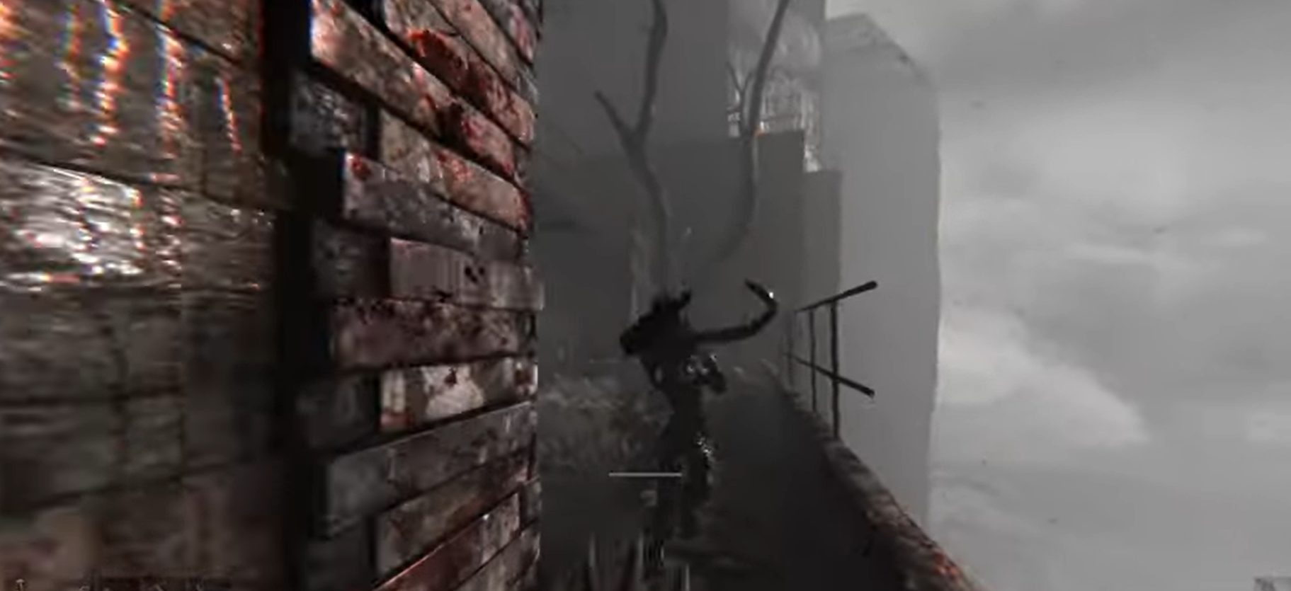 The atmospheric decaying mining town of Fort Oasis, showcasing the game's exceptional environmental design and horror atmosphere